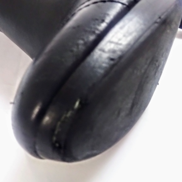 TORY BURCH BLACK LEATHER SUEDE ANKLE BOOTIES VGUC - Picture 7 of 8